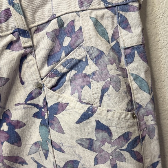 Isabel Marant floral jeans, and WBT, 100% stiff cotton EU size 42 - Picture 3 of 5